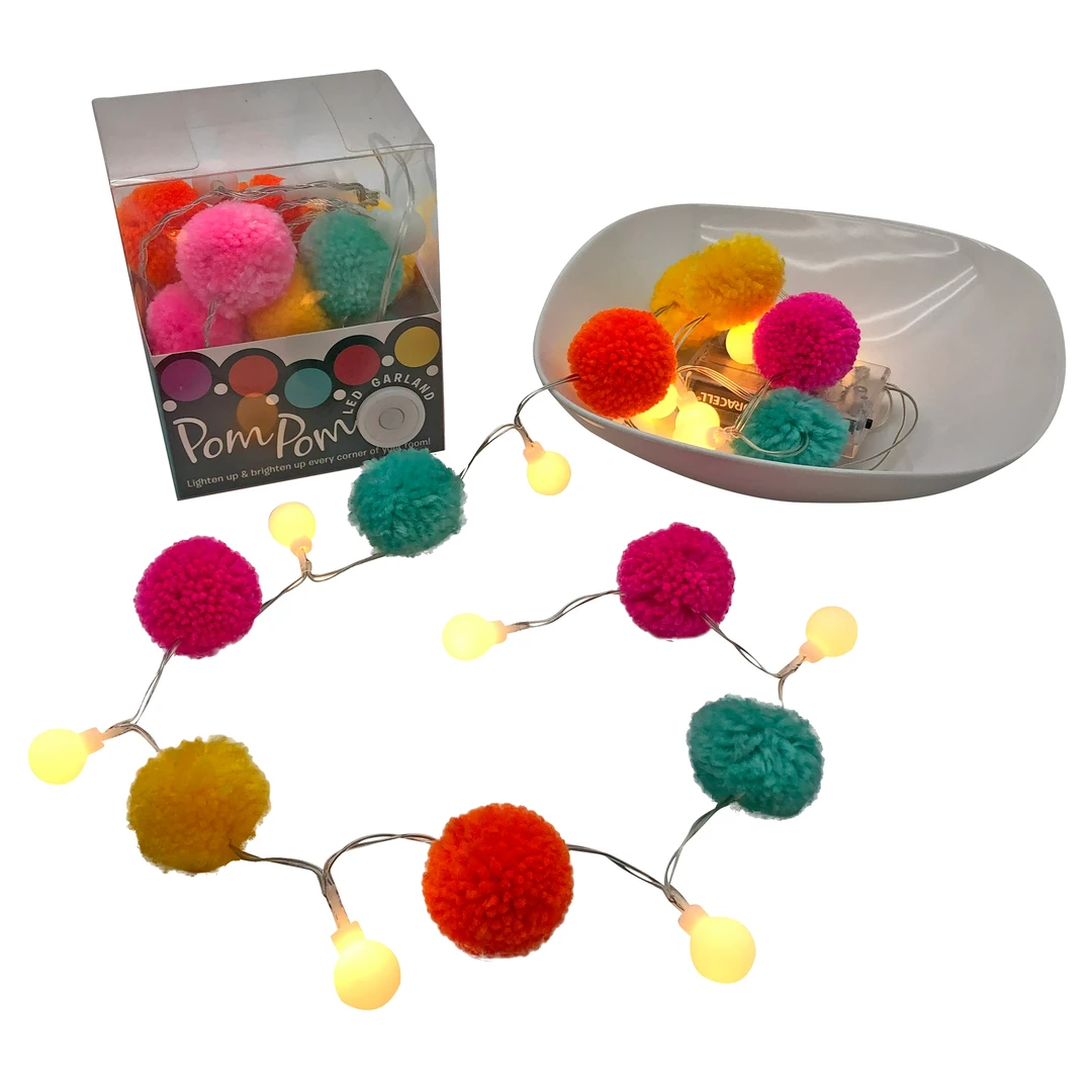 None POM POM & LED STRING LIGHT GARLAND Homewares 3 None POM POM & LED STRING LIGHT GARLAND Homewares