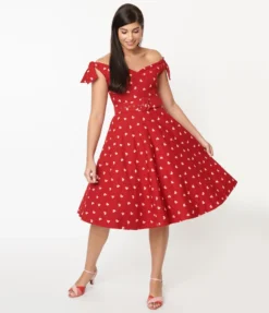 Shop Sour+Plus UNIQUE VINTAGE RED & PINK HEARTS PRAIRIE SWING DRESS 11 Shop Sour+Plus UNIQUE VINTAGE RED & PINK HEARTS PRAIRIE SWING DRESS