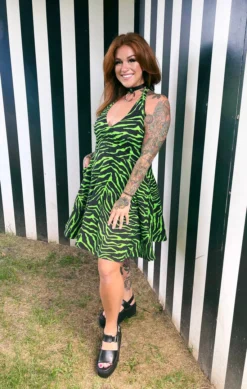 SOURPUSS PSYCHO ZEBRA HALTER DRESS 7 SOURPUSS PSYCHO ZEBRA HALTER DRESS