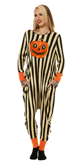 SOURPUSS PUMPKIN ONE PIECE PAJAMAS Shop Sour+Plus