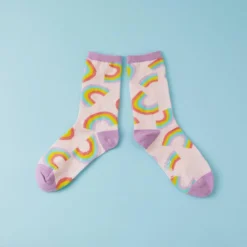 PUNKY PINS RAINBOW PRINT SOCKS Accessories