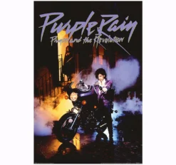 None PRINCE PURPLE RAIN POSTER I'm With The Band
