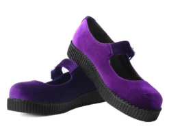 T.U.K. VELVET VIVA II MARY JANE PURPLE