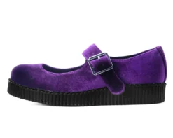 T.U.K. VELVET VIVA II MARY JANE PURPLE