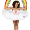 None Ghouls Just Wanna Have Sun RAINBOW CLOUD POOL FLOAT