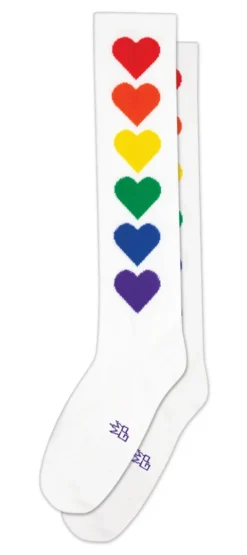 Gumball Poodle Accessories RAINBOW HEARTS KNEE HIGH SOCKS