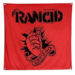 None RANCID LET'S GO FLAG