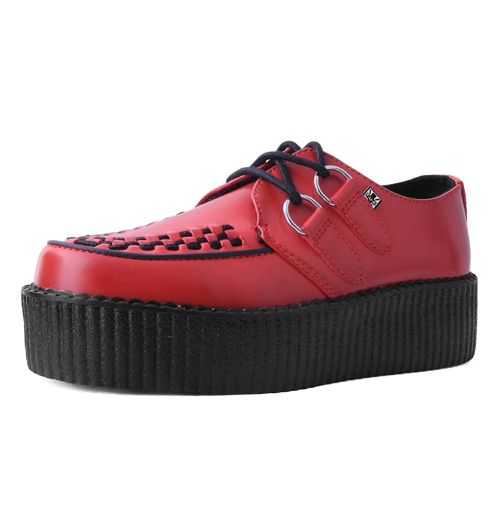 T.U.K. RED BRUSH-OFF MONDO CREEPERS 3 T.U.K. RED BRUSH-OFF MONDO CREEPERS