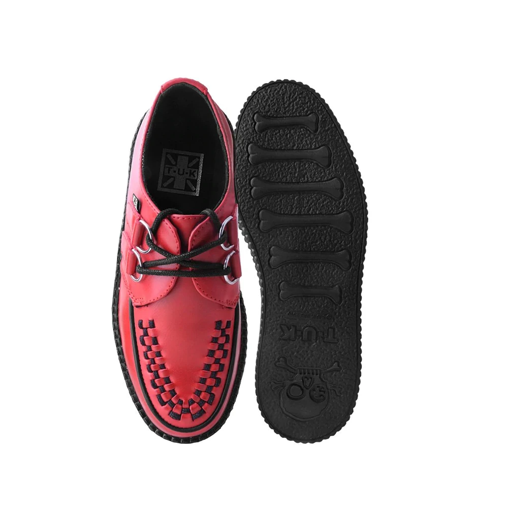 T.U.K. RED BRUSH-OFF MONDO CREEPERS 5 T.U.K. RED BRUSH-OFF MONDO CREEPERS