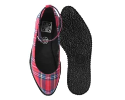 Footwear T.U.K. RED PLAID POINTED BALLET CREEPER