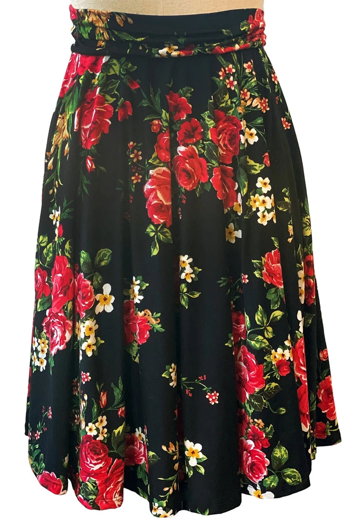WAX POETIC ELLA RED ROSE SKIRT Shop Sour+Plus 3 WAX POETIC ELLA RED ROSE SKIRT Shop Sour+Plus