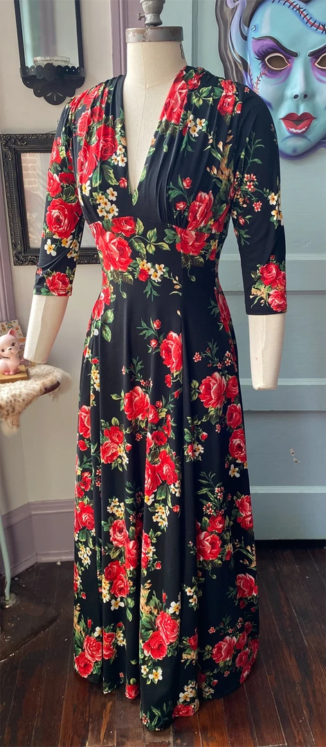 Shop Sour+Plus WAX POETIC RED ROSE RAQUEL MAXI DRESS 4 Shop Sour+Plus WAX POETIC RED ROSE RAQUEL MAXI DRESS