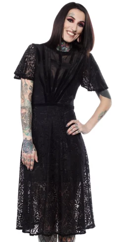RESTYLE BLACK DAHLIA DRESS Apparel