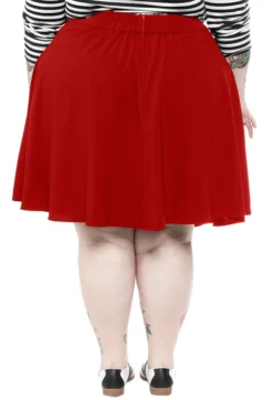 RETROLICIOUS SKATER SKIRT RED