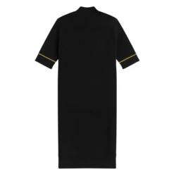FRED PERRY RIBBED KNITTED DRESS BLACK