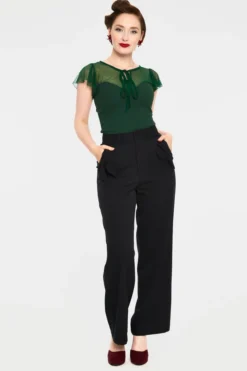 VOODOO VIXEN SAMANTHA MESH TOP GREEN