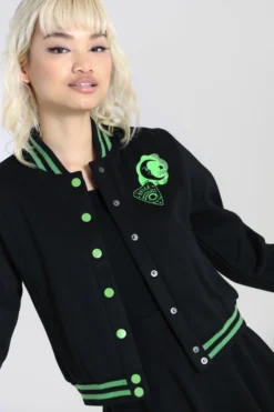 Shop Sour+Plus HELL BUNNY SAMARA JACKET BLACK/GREEN