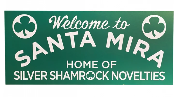 Homewares TRICK OR TREAT STUDIOS HALLOWEEN III: SEASON OF THE WITCH SANTA MIRA WOOD SIGN 3 Homewares TRICK OR TREAT STUDIOS HALLOWEEN III: SEASON OF THE WITCH SANTA MIRA WOOD SIGN