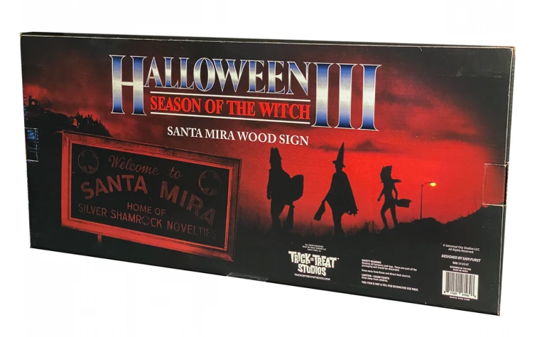 Homewares TRICK OR TREAT STUDIOS HALLOWEEN III: SEASON OF THE WITCH SANTA MIRA WOOD SIGN 5 Homewares TRICK OR TREAT STUDIOS HALLOWEEN III: SEASON OF THE WITCH SANTA MIRA WOOD SIGN