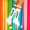 Gumball Poodle What's New SAY GAY ATHLETIC STRIPE KNEE SOCKS