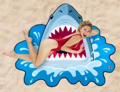 None GIANT SHARK BEACH BLANKET