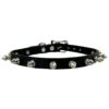 None RAMONA VEGAN SPIKED CHOKER BLACK MATTE
