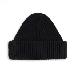 FRED PERRY SHORT RIBBED BEANIE BLACK