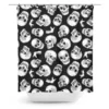 SOURPUSS ANATOMICAL SKULLS SHOWER CURTAIN
