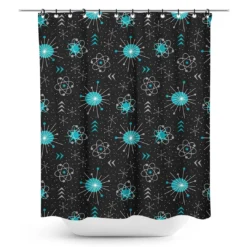 SOURPUSS ATOMICA SHOWER CURTAIN Haunted Homewares 7 SOURPUSS ATOMICA SHOWER CURTAIN Haunted Homewares