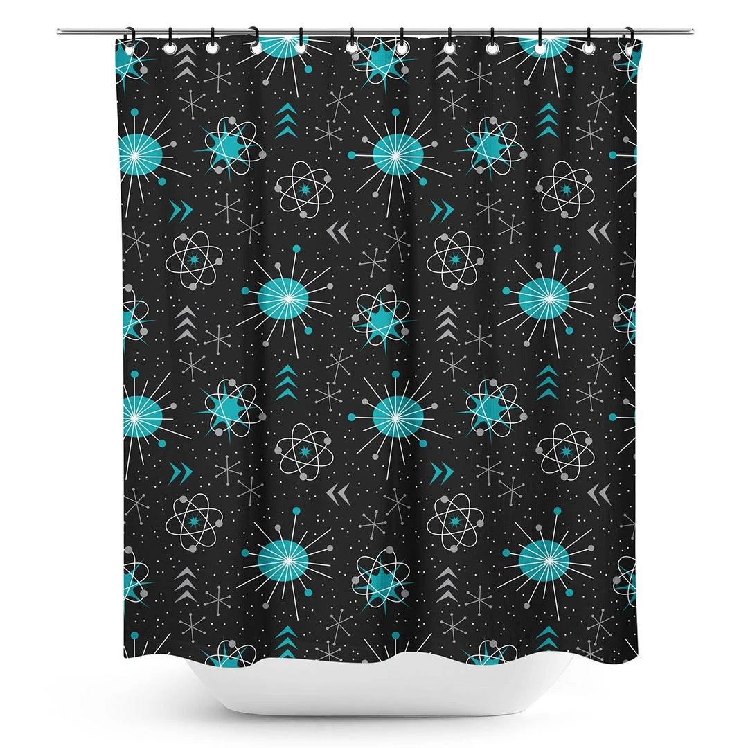 SOURPUSS ATOMICA SHOWER CURTAIN Haunted Homewares 5 SOURPUSS ATOMICA SHOWER CURTAIN Haunted Homewares