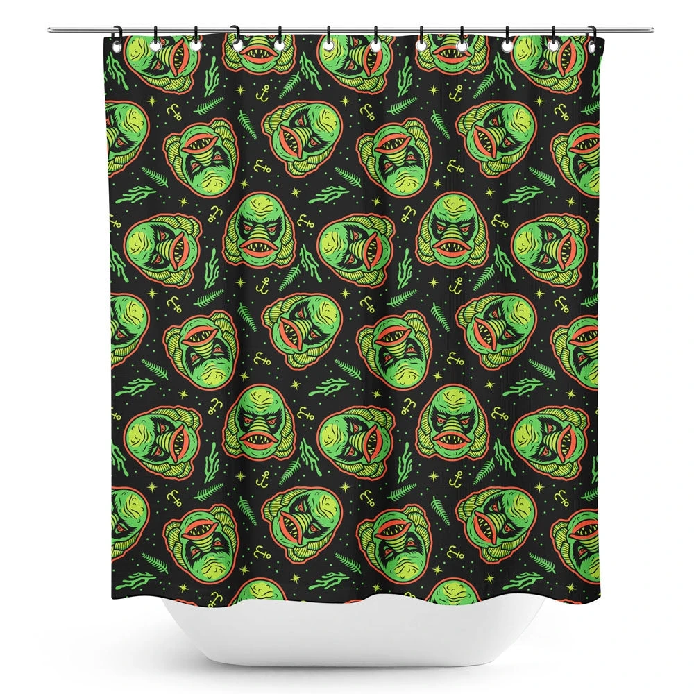 SOURPUSS CREATURE SHOWER CURTAIN Haunted Homewares 5 SOURPUSS CREATURE SHOWER CURTAIN Haunted Homewares
