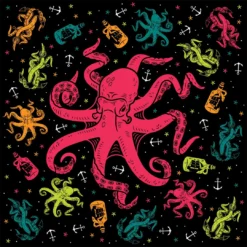 SOURPUSS UNDER THE SEA SHOWER CURTAIN Haunted Homewares