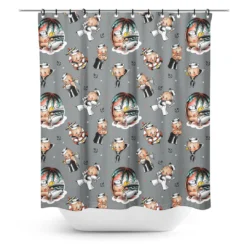 SOURPUSS SAILOR BABY SHOWER CURTAIN