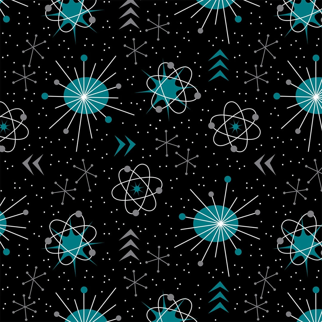 SOURPUSS ATOMICA SHOWER CURTAIN Haunted Homewares 4 SOURPUSS ATOMICA SHOWER CURTAIN Haunted Homewares