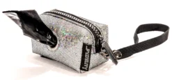 None Lifestyle POOPYCUTE DOG BAG SILVER GLITTER