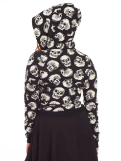 SOURPUSS SKULL DUGGERY CROPPED HOODIE Shop Sour+Plus