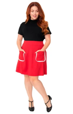 Shop Sour+Plus SMAK PARLOUR SAY IT LOUD MOD SKIRT RED