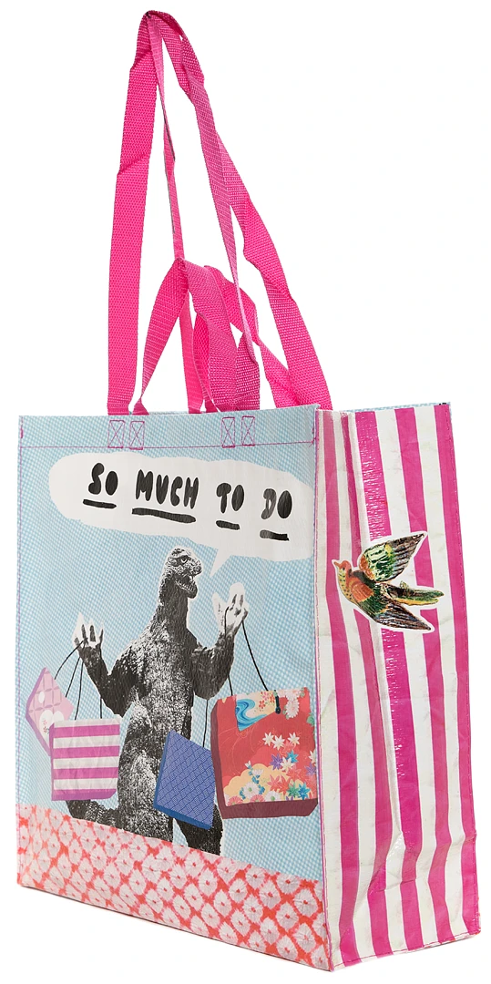 Blue Q Back In Stock SO MUCH TO DO SHOPPER TOTE BAG 4 Blue Q Back In Stock SO MUCH TO DO SHOPPER TOTE BAG