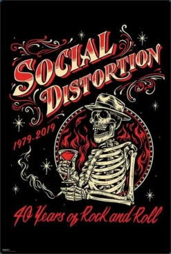 None What's New SOCIAL DISTORTION 40 YEARS POSTER