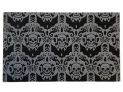 SOURPUSS SPOOKY DAMASK DOORMAT Haunted Homewares