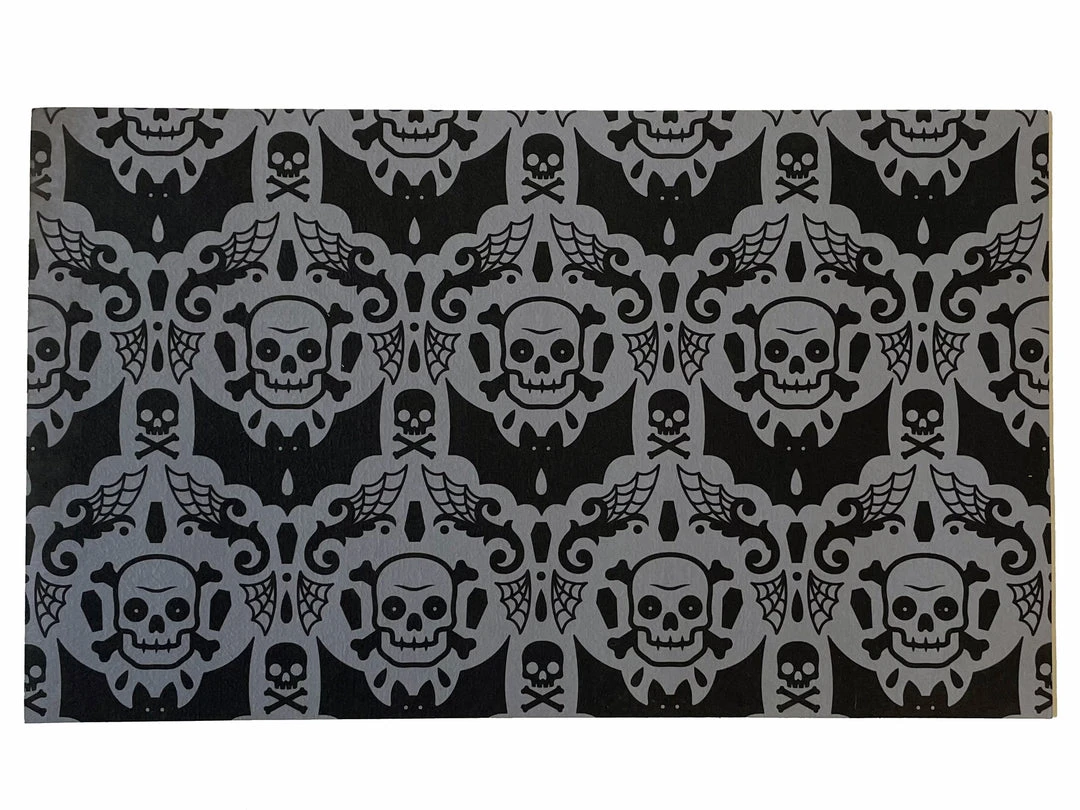 SOURPUSS SPOOKY DAMASK DOORMAT Haunted Homewares 3 SOURPUSS SPOOKY DAMASK DOORMAT Haunted Homewares