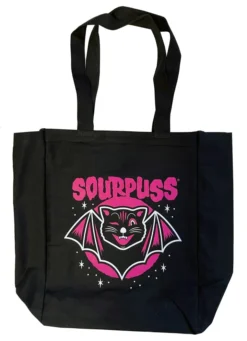 SOURPUSS JINX BAT TOTE BAG