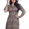 SOURPUSS LEOPARD ROSIE DRESS