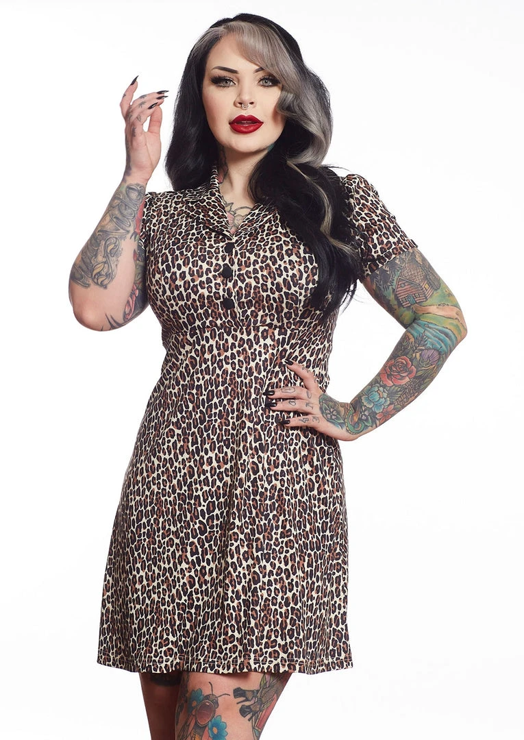 SOURPUSS LEOPARD ROSIE DRESS 3 SOURPUSS LEOPARD ROSIE DRESS