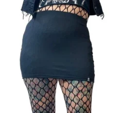 Shop Sour+Plus SOURPUSS MINI SKIRT BLACK