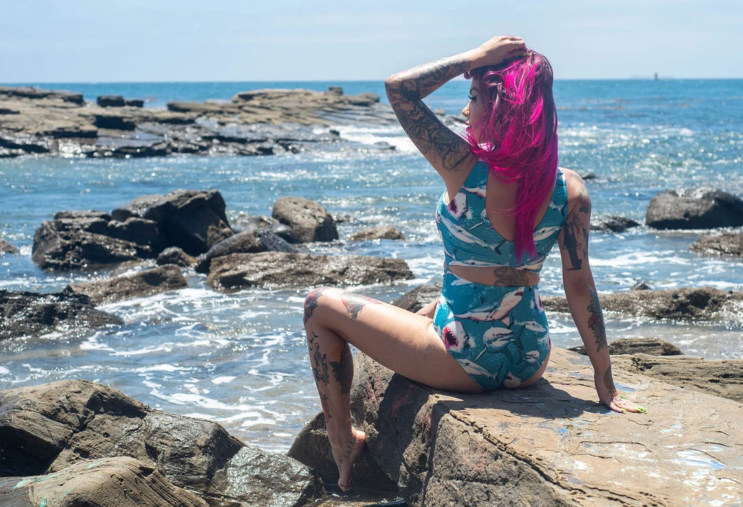 SOURPUSS SHARK ATTACK MONOKINI 9 SOURPUSS SHARK ATTACK MONOKINI