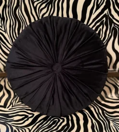 SOURPUSS TUFTED VELVET PILLOW BLACK Shop Sourpuss