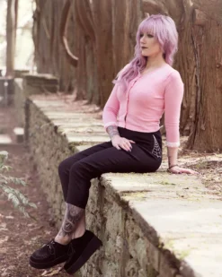 Shop Sourpuss SOURPUSS SPIDERWEB CAPRIS