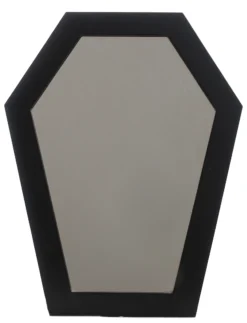 Haunted Homewares SOURPUSS COFFIN MIRROR BLACK