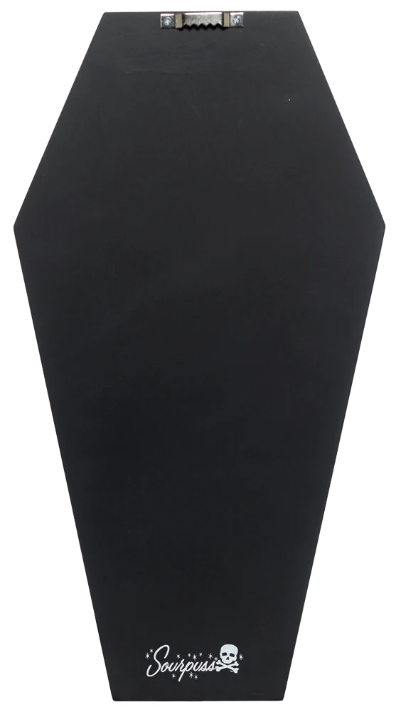SOURPUSS COFFIN SHELF BLACK 6 SOURPUSS COFFIN SHELF BLACK